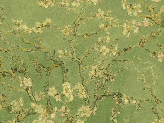 Hunter Green Oil Painted Flowers Wallpaper  Walls Republic US